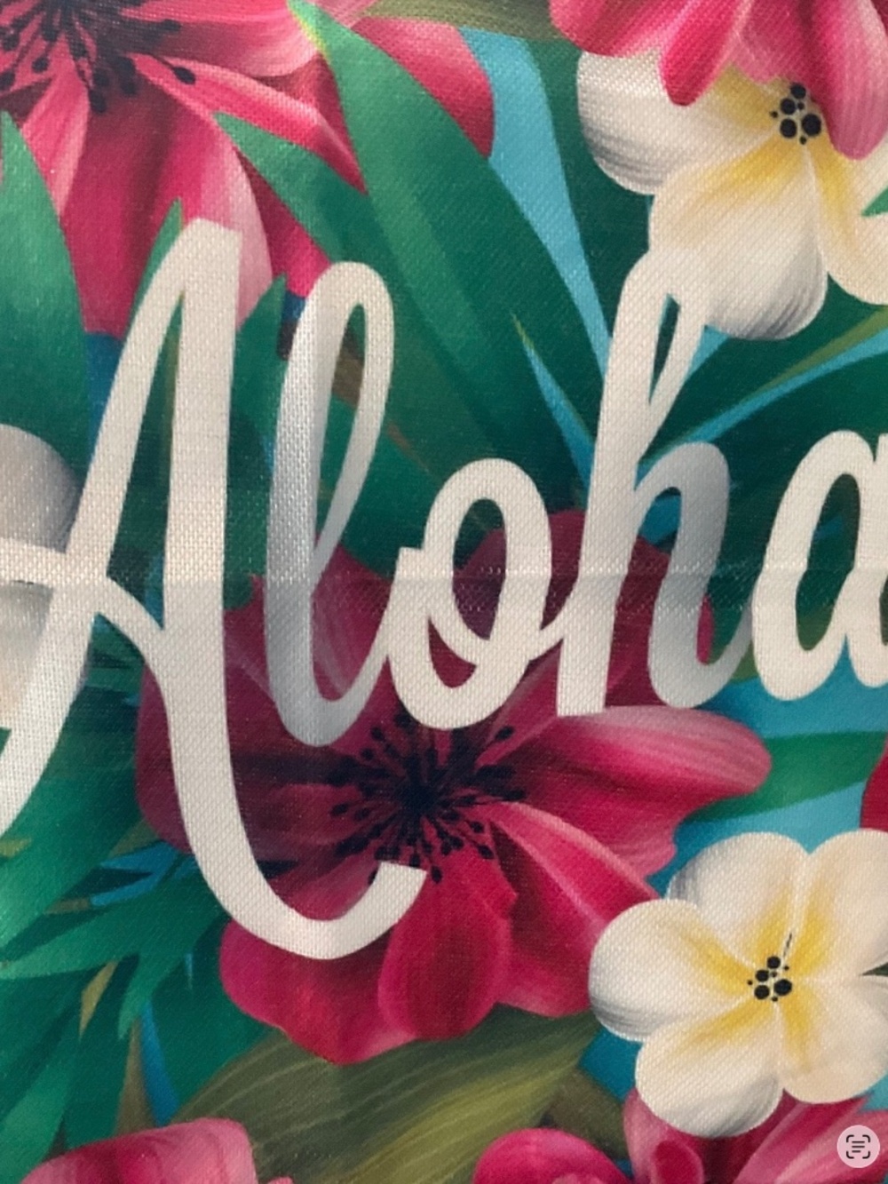 Lovely Aloha Print Island Sense Hawaiian Throw Pillow  Cover NWT